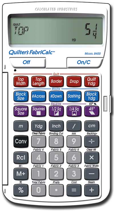 Quilter's FabriCalc CI-8400