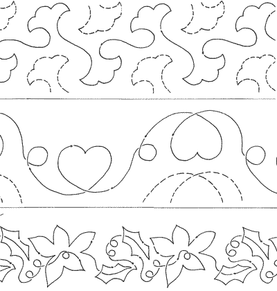 Surf and Flowers is a combination of three different patterns. All designs 