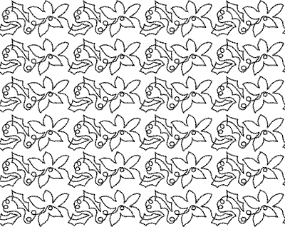 Holly & Poinsettia - 7" DS-DH476