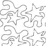 Interlocking Meandering Stars - Paper - 4.5" DS-DH628