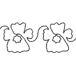 Pansy Border - 3 1/2" w/corners DS-DH832