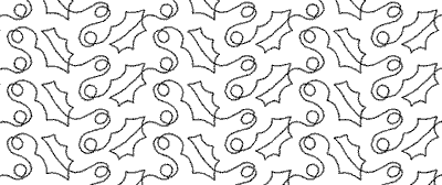 Interlocking Holly Berries - Paper -  6" DS-DH851