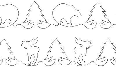 Bear & Tree and Moose and Tree DS-DH927