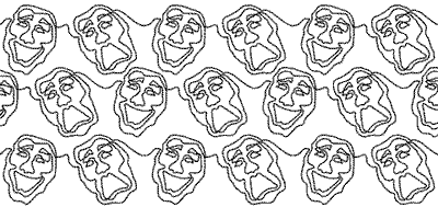 Comedy / Tragedy Faces DS-DH995