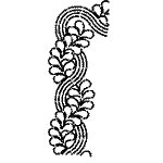 Cable & Feather Stencil-7" GT-EK30