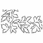 Staghorn Fern Stencil - 6" GT-MS10