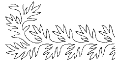 Seaweed Border Stencil GT-MS5