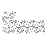 Seaweed Border Stencil - 4 1/2" GT-MS5