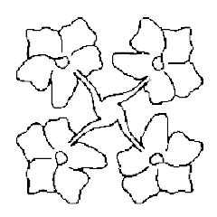 Springtime Flower Block Stencil GT-MS9