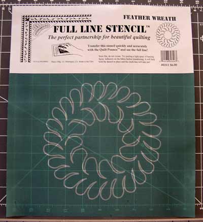 Feather Wreath Stencil - 7" HMFG-30326