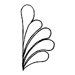 Fan Feather-3 1/2" HMFG-30358