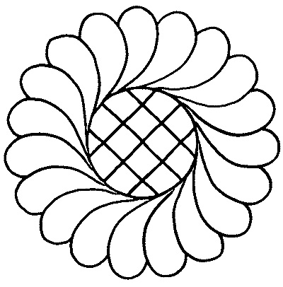 Feather Wreath with Grid  HMFG-30364