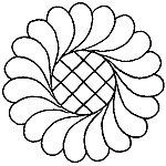 Feather Wreath with Grid HMFG-30364