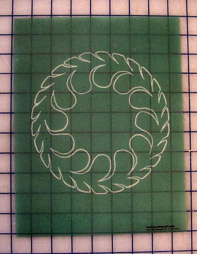 Feather Sphere Stencil - 7 1/2" HMFG-30365