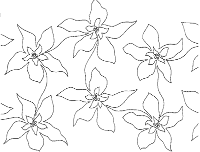 Winter Poinsettia - Paper - 17" KJ-421-17