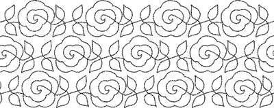 Rose Vine - 12" Double Row SQS-F23-12D
