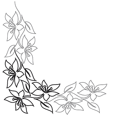 Easter Lily Petite Corner - Digital UE-EL-P-CNR_DIGITAL