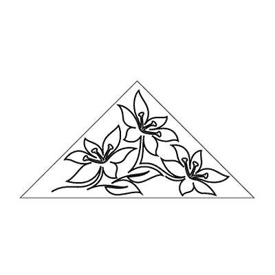 Easter Lily Triangle Block 1 - Digital UE-EL-TRI1_DIGITAL