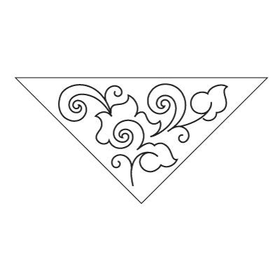 Honeysuckle Triangle Block 1 - Digital UE-HS-T1_DIGITAL