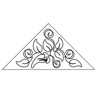 Jalapeno Peppers Triangle Block 1 - Digital UE-JP-T1_DIGITAL
