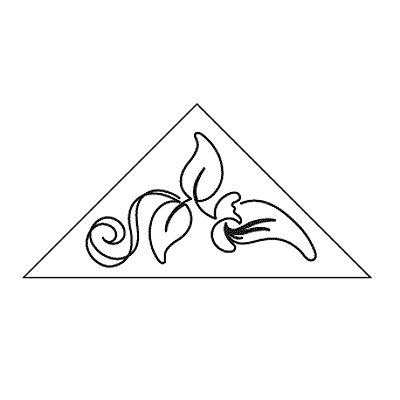 Jalapeno Peppers Triangle Block 2 - Digital UE-JP-T2_DIGITAL