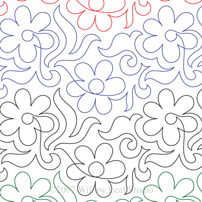 Daisy Swirl - 8" W6-JB-DS